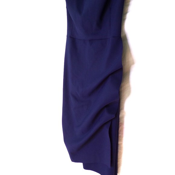 🆕CHIARA BONI Melania Off Shoulder Cocktail Jersey Dress 6 Blue - Picture 10 of 14